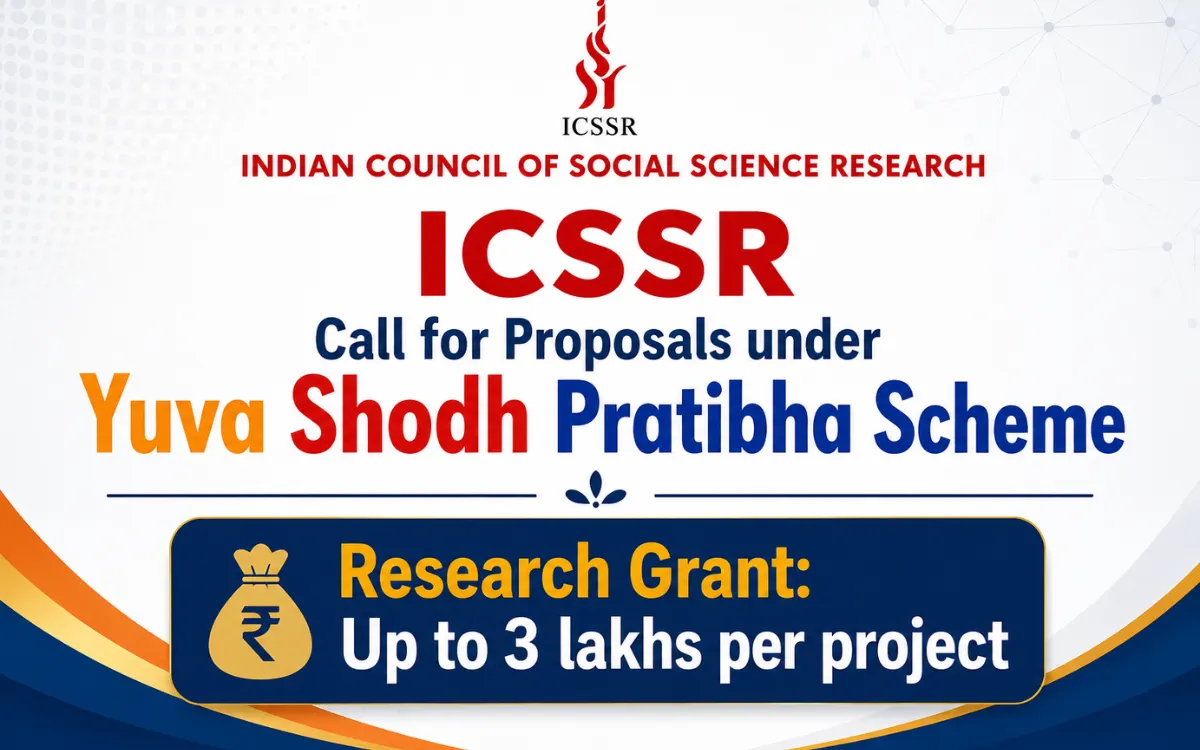 ICSSR Call for Proposals under Yuva Shodh Pratibha Scheme 2026